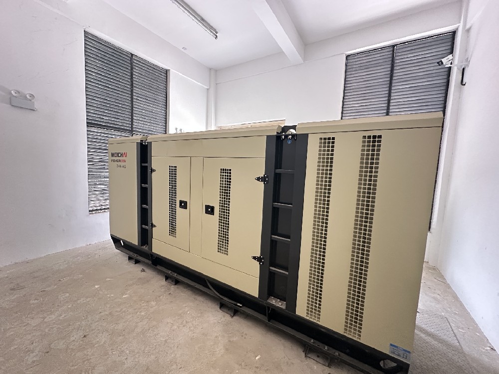 淅川某污水廠配備濰柴原裝靜音箱發(fā)電機組